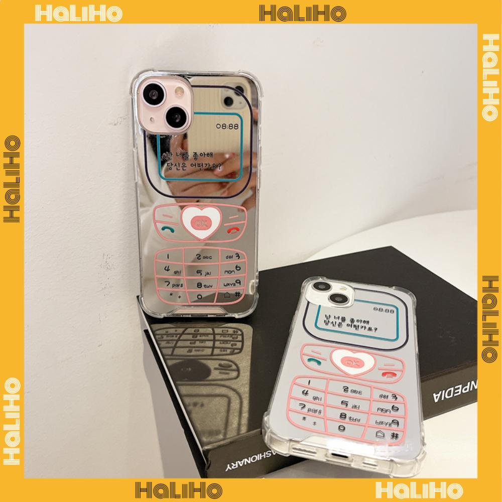 iPhone Case Acrylic Luxury Makeup Mirror Airbag Shockproof Protection Camera Retro Funny Cute Compatible For iPhone 11 iPhone 13 Pro Max iPhone 12 Pro Max iPhone 7 Plus iPhone xr