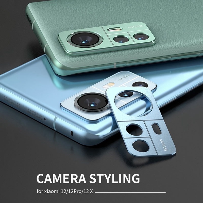 Khung Bảo Vệ Ống Kính Camera Siêu Mỏng Bằng Hợp Kim Nhôm Siêu Mỏng Cho Xiaomi 12/12X/12 Pro