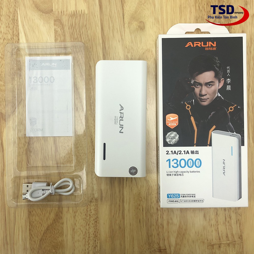 SẠC DỰ PHÒNG A-RUN 13.000mah