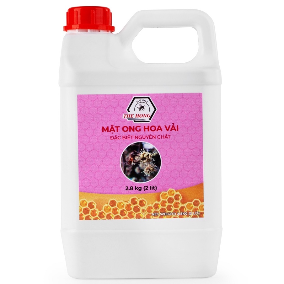 MẬT ONG HOA VẢI ĐÓNG CAN 2 LÍT CAO CẤP CHUẨN 100% - THẾ HỒNG HONEY