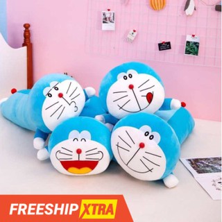 [HCM]Gấu bông Chăn Mền Đôrêmon 3in1 đáng yêu, Chăn Mền Đoremon Kèm Chăn, Chất Vải Nhung Mền Mịn ( gồm chăn