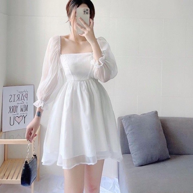 Sét đầm xoè vôn kiến kèm quần Sang Chảnh❤️