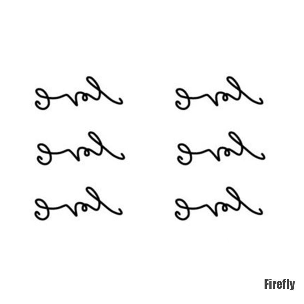 Hình xăm dán tạm thời họa tiết chữ Love chống thấm nước lâu trôi