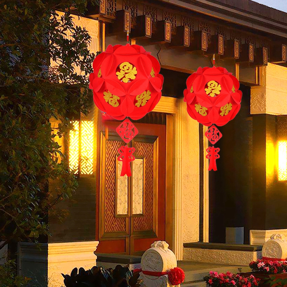 Lồng đèn phong cách Trung Hoa xinh xắn dùng để trang trí