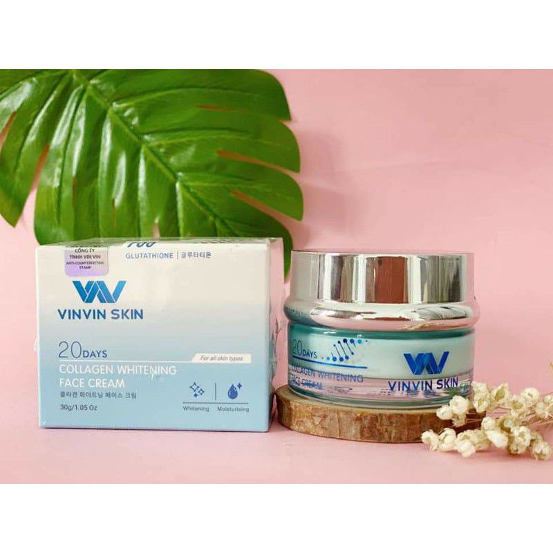 (Chính Hãng) Kem  Dưỡng Trắng, Phục Hồi Hư Tổn Làn Da VINVIN SKIN 30g | BigBuy360 - bigbuy360.vn