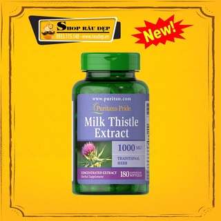 Viên uống Cao kế sữa bổ gan, thải độc gan Puritan's Pride Milk Thistle Extract 1000mg 180v