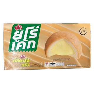 Bánh bông lan trứng Thái Lan Euro Cake Custard (12 gói 204gr/hộp)