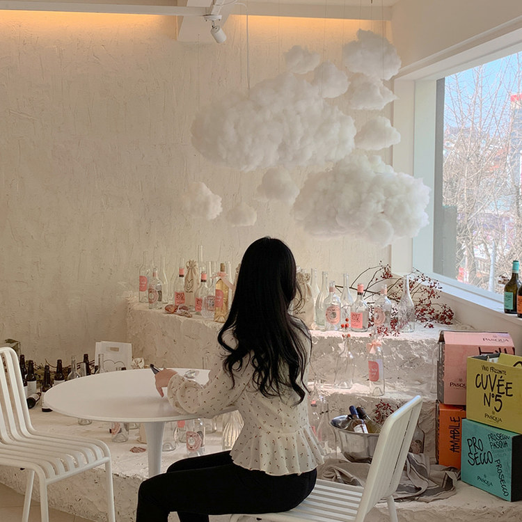 Áo kiểu SUXI cổ vuông họa tiết hoa phong cách Hàn Quốc xinh xắn cho nữ