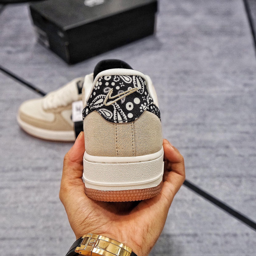 Giày sneaker  Af 1 'PAISLEY SWOOSH' Phối màu cổ điển NAF838668 Full Box Bill