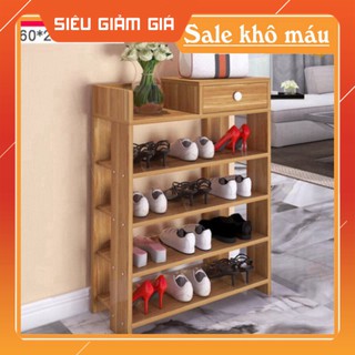 KỆ GỖ ĐỂ GIÀY 5 TẦNG CỰC CHẮC CHẮN