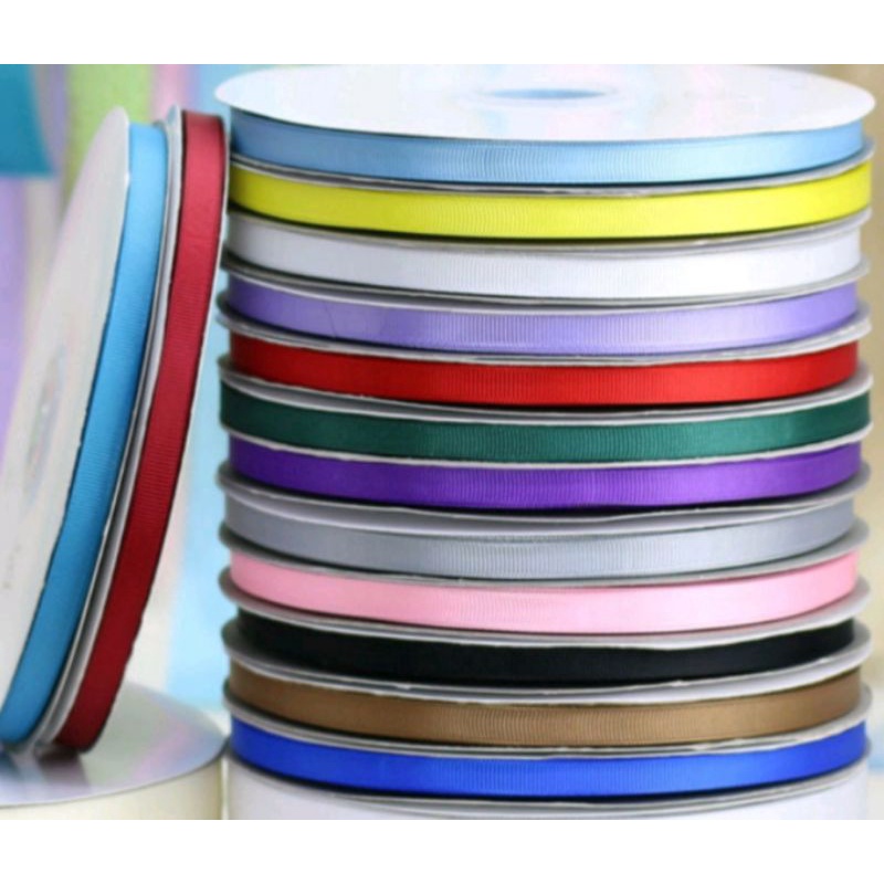 Cuộn 20 mét ruy băng gân 0.6cm nhiều màu