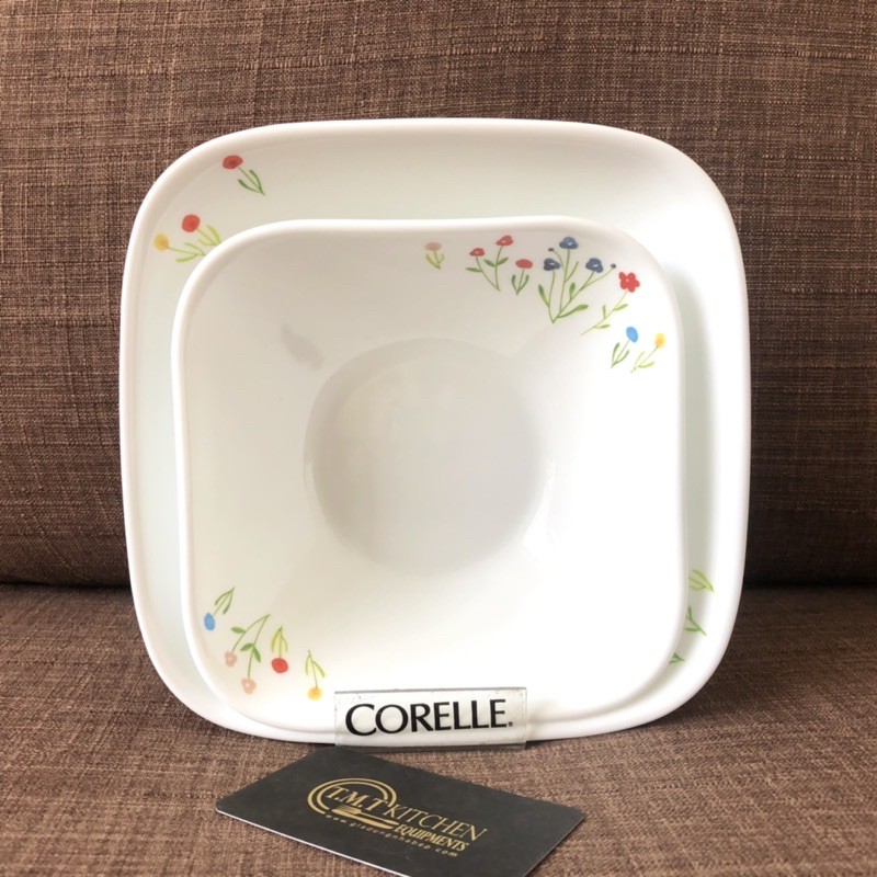 Tô Vuông Thủy Tinh Mỹ Corelle Flower Hill 2323-2332- FWH(680ml-950ml)