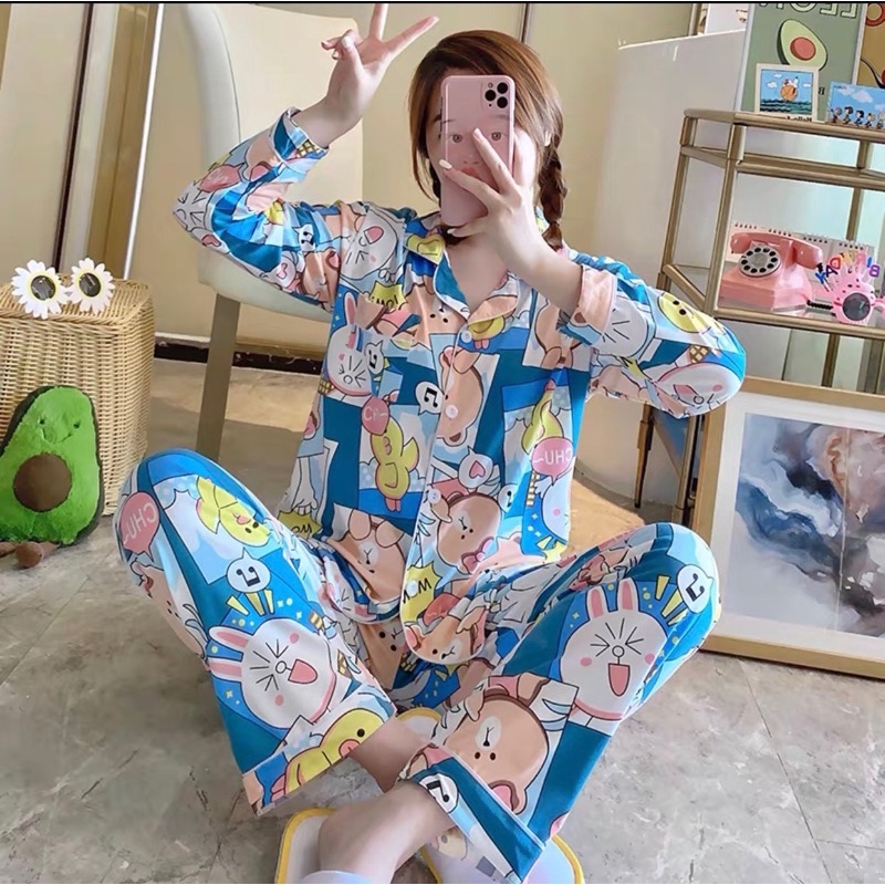 pijama thun cotton co giãn