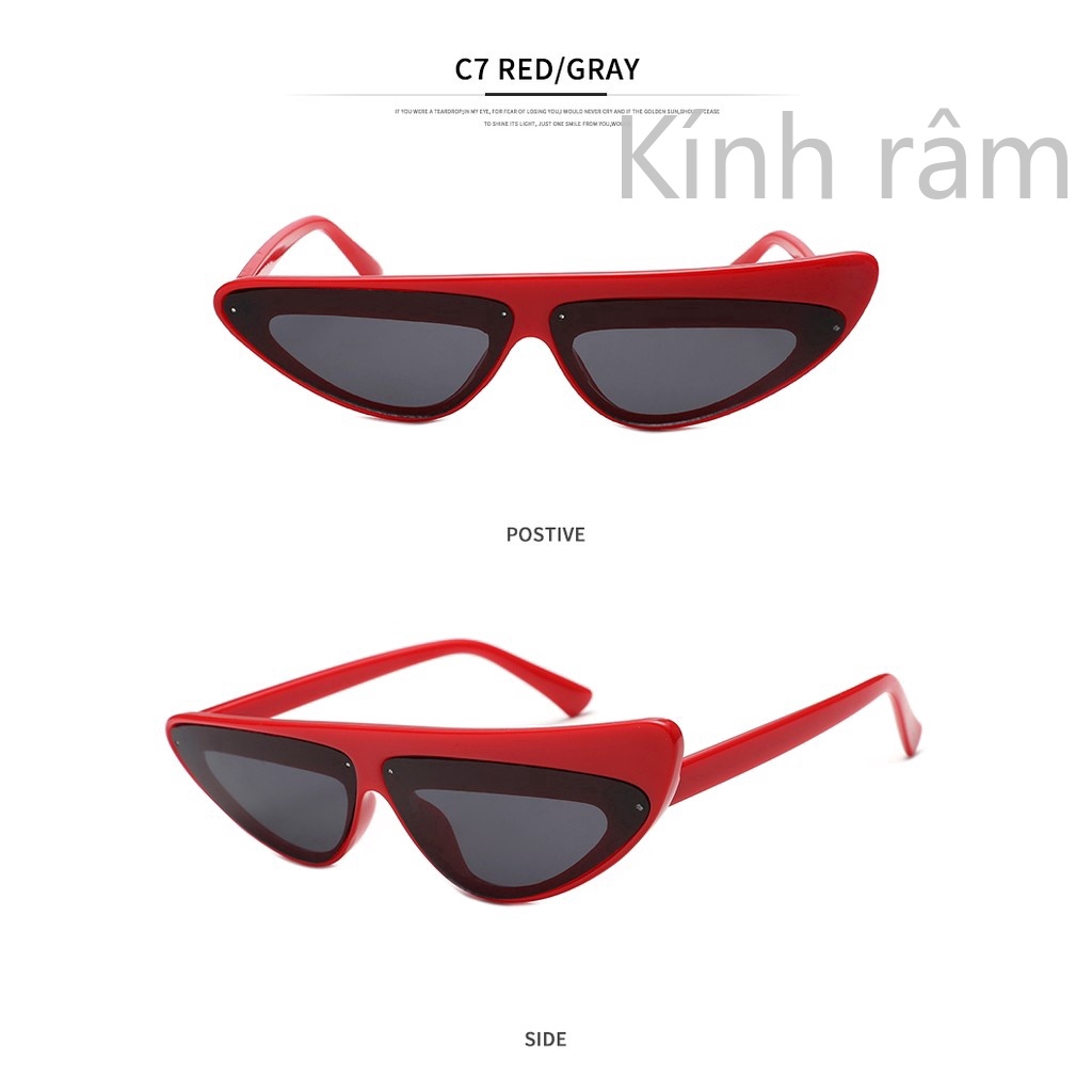 Kính mát mắt mèo tam giác gợi cảm cho nữ