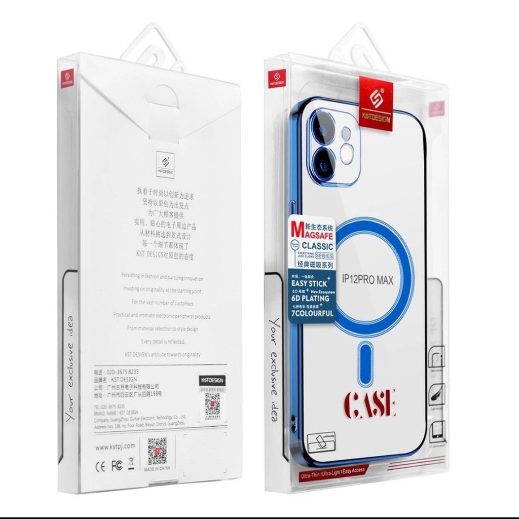 (ᴄʜíɴʜ ʜãɴɢ)  Ốp lưng KST DESIGN hỗ trợ sạc không dây dành cho Iphone 11Promax/IP12Promax/13Promax