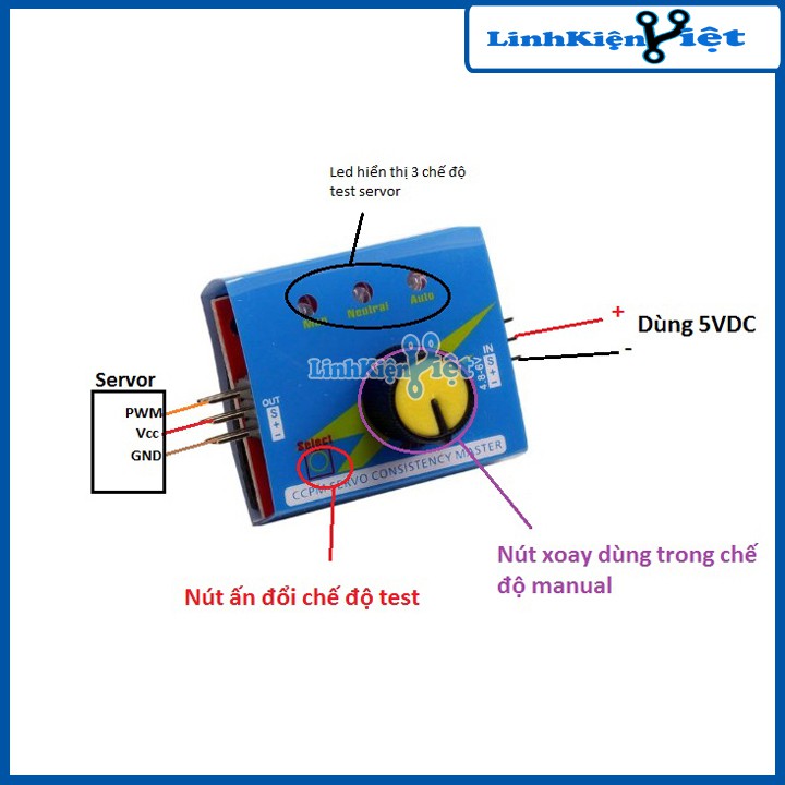 Mạch Test Động Cơ Servo Đa Năng ( S812 )
