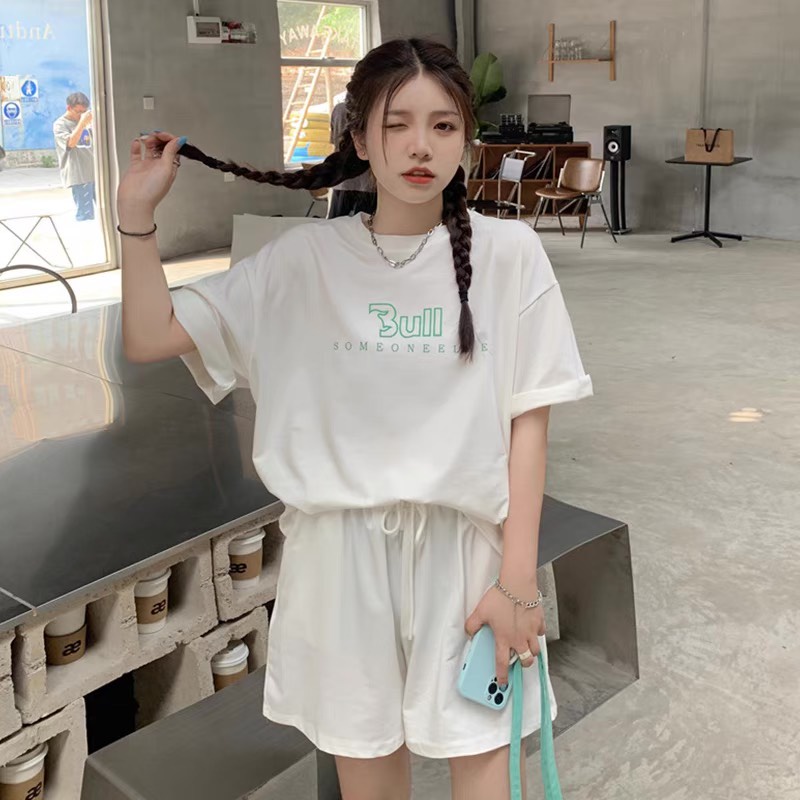 Bộ đùi 3ull RUBY chất cotton dầy đẹp không xù, có 3 màu, from rộng tay lỡ 2022