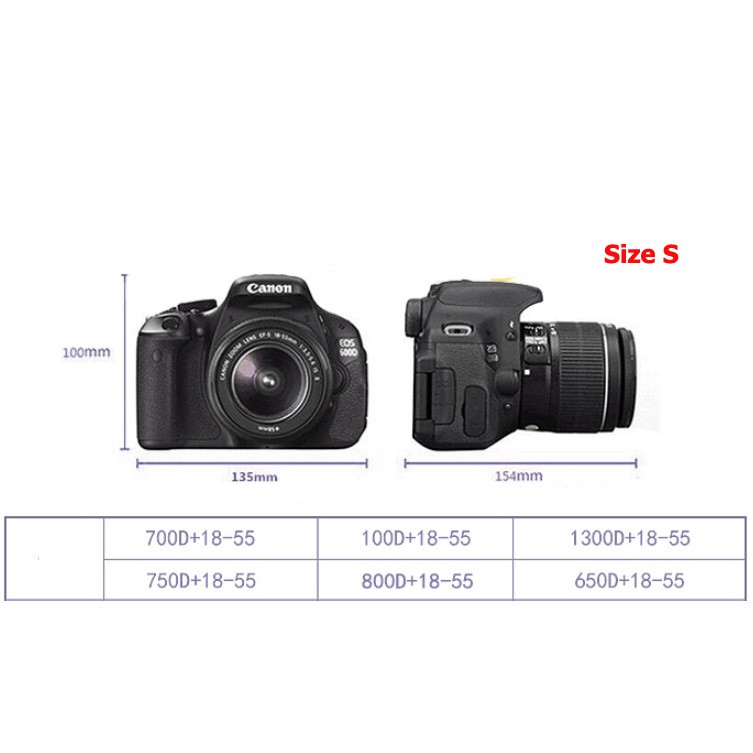 Túi chống sốc máy ảnh tam giác DSLR Canon (chọn size)