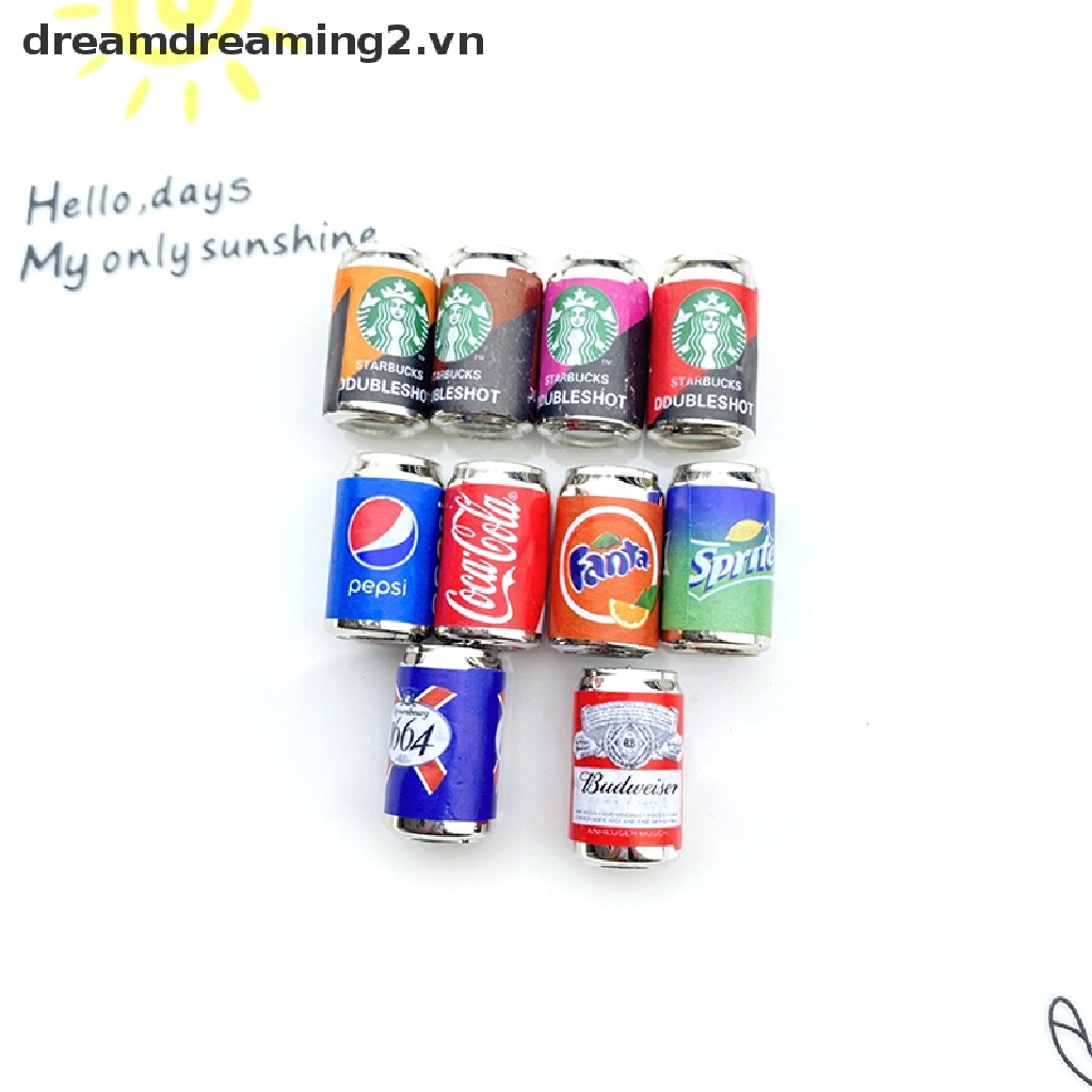 Bộ 10 Bình Nước mini Tự Làm Trang Trí Nhà Búp Bê