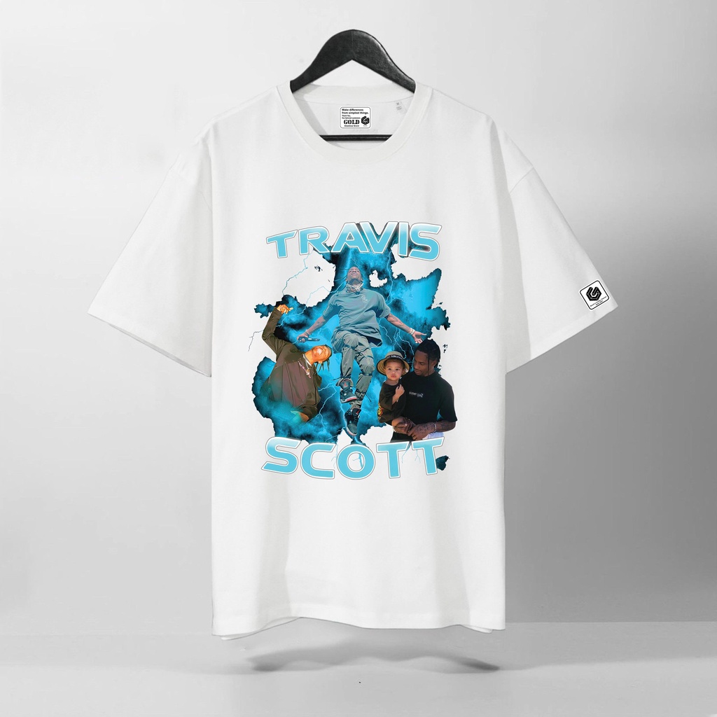 Áo Thun Tay Lỡ Travis Scott, Form rộng oversize, áo phông unisex, chất liệu Cotton - KKIM Shop