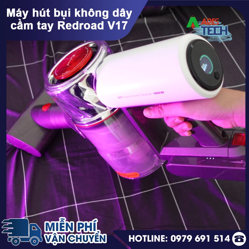 Máy Hút Bụi Cầm Tay Redroad V17 / Redroad V17 Lite | Máy Hút Bụi Không Dây Xiaomi-Bảo Hành 24 Tháng