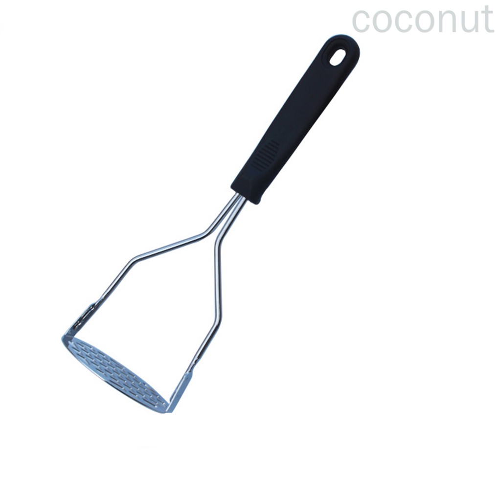 Dụng Cụ Nghiền Khoai Tây Bằng Thép Không Gỉ Có Tay Cầm Màu Đen