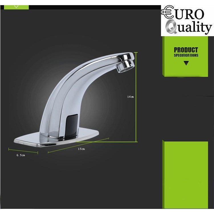 [Euro Quality] Bộ vòi rửa mặt tay tự động 220v Automatic Faucet Euro Quality (sử dụng được khi cúp điện)