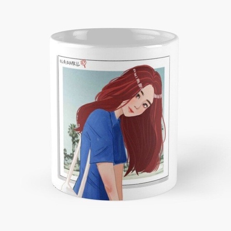 Cốc sứ Lisa BLackPink chibi in hình thiết kế độc đáo