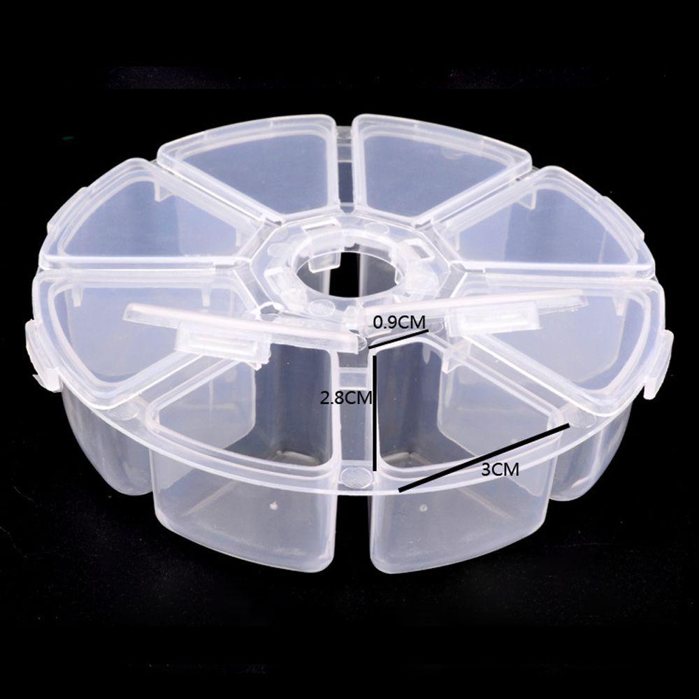 CONOPERY Hộp Rỗng Hình Tròn Trong Suốt Đựng Trang Sức Tiện Dụng