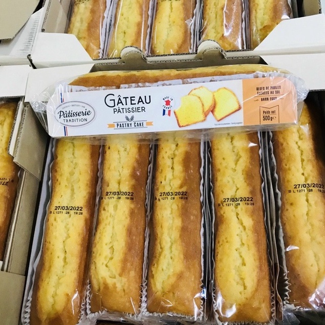 Bánh Bông Lan Bơ Patisserie Tradition Pháp 500G - Date T1/2024