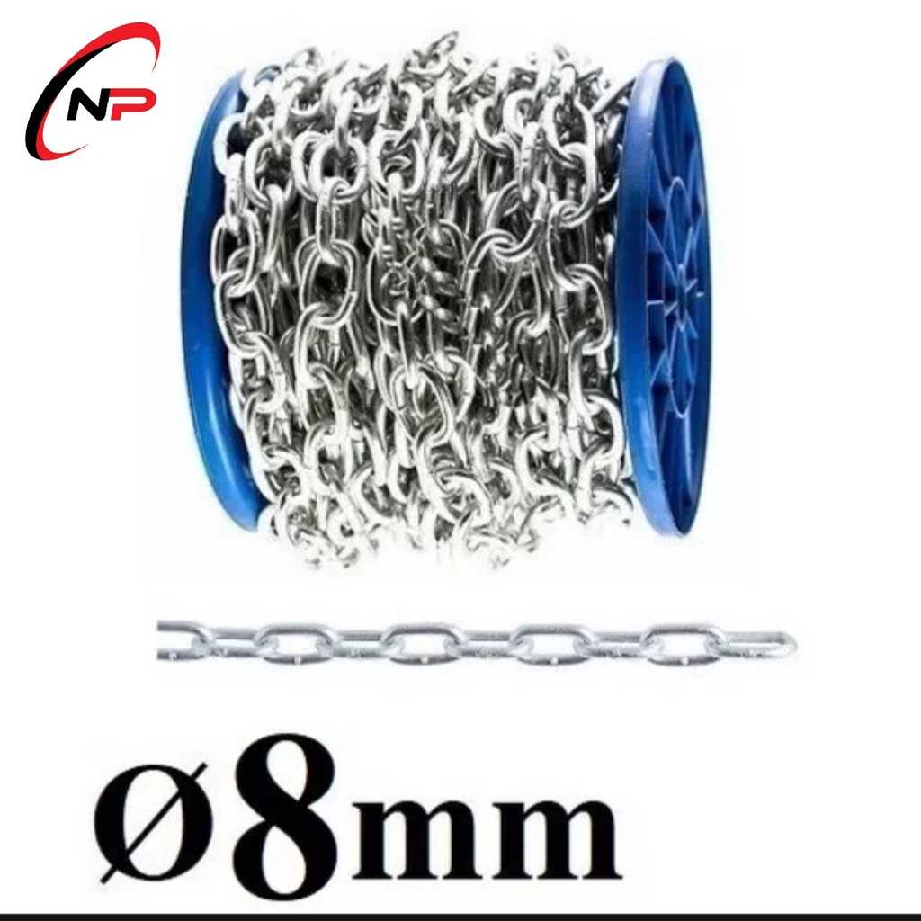 Dây Xích Sắt Mạ Kẽm 8mm(li).Sử dụng cho gia đình,công trình và xí nghiệp.Kimkhinhatphat
