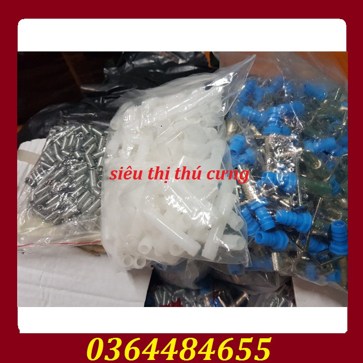 VAN UỐNG NƯỚC CHO THỎ [COMBO 10 CÁI]- VÒI TỰ ĐỘNG MẠ CROM 2 LÒ XO CHO THỎ GIÁ RẺ-VAN UỐNG TỰ ĐỘNG