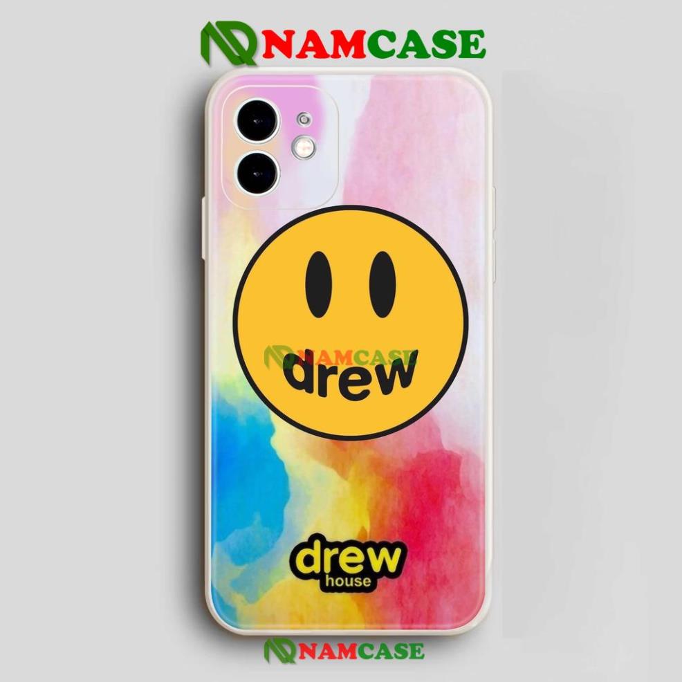 Ốp lưng iPhone Drew cạnh viền vuông silicon mềm dẻo cho iphone 6/6s/7/8/X/XS/XR/11/12/13 Pro Plus Max cute dễ thương đẹp