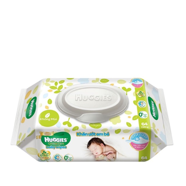 Khăn ướt em bé huggies 64 miếng