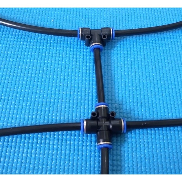 Ngã ba  phun sương 8mm chia nhánh cho hệ thống phun sương, hệ thống dẫn hơi