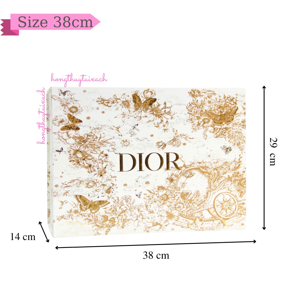 Hộp Nam Châm Di or Trắng Chữ Vàng Nguyên Bản , Hôp Giấy Quà Tặng Di or Cao Cấp  [Có sẵn]