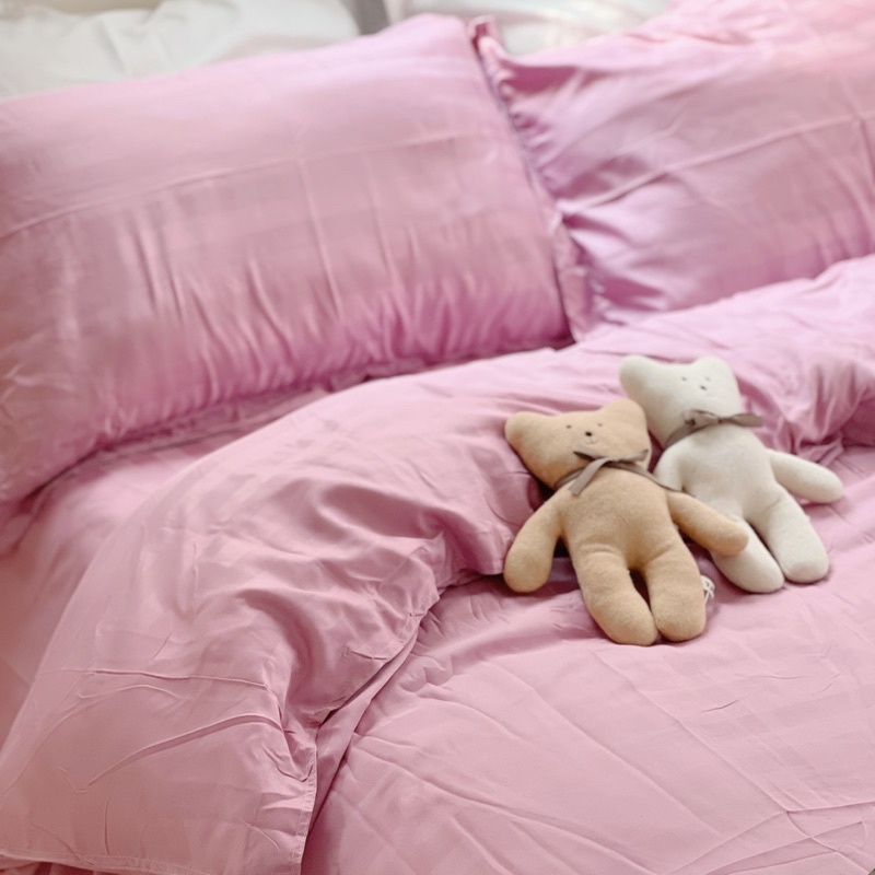 Bộ chăn ga gối COTTON 3F dùng cho khách sạn homestay nhà nghỉ MÂY BEDDING đủ màu xám be hồng trắng đủ kích thước nệm