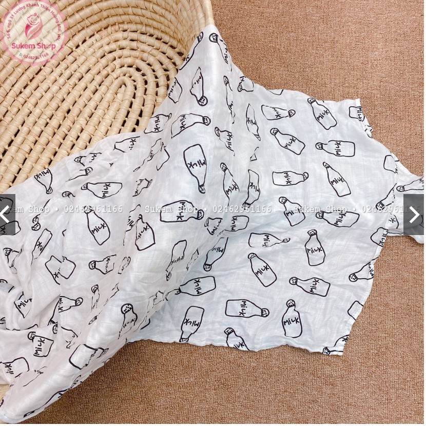 Khăn tắm aden sợi tre 2 lớp kích thước 120x120cm siêu mềm
