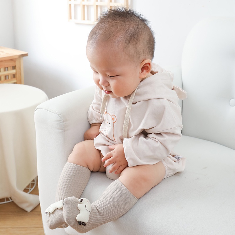 Vớ trẻ em Vớ Chống Trượt In Hình Búp Bê Dễ Thương Cho Bé Sơ Sinh 0-3 Tuổi