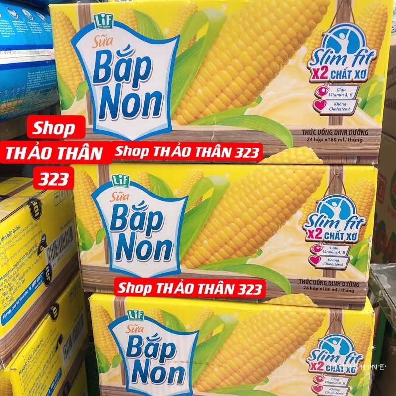 Sữa Bắp Non  Lif Kun Thùng 24 Hộp x 180ml