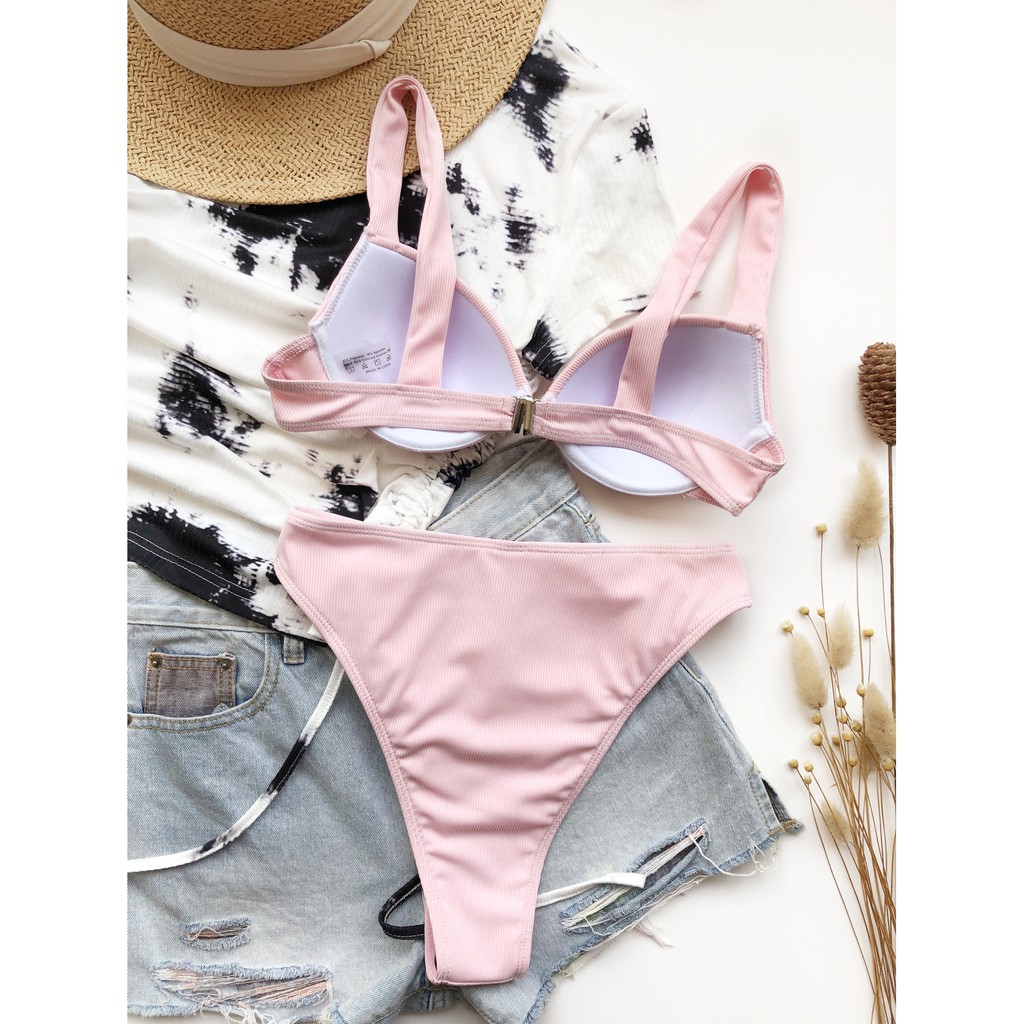 Bikini Cạp Cao Màu Trơn Quyến Rũ Cho NữLg32 | BigBuy360 - bigbuy360.vn