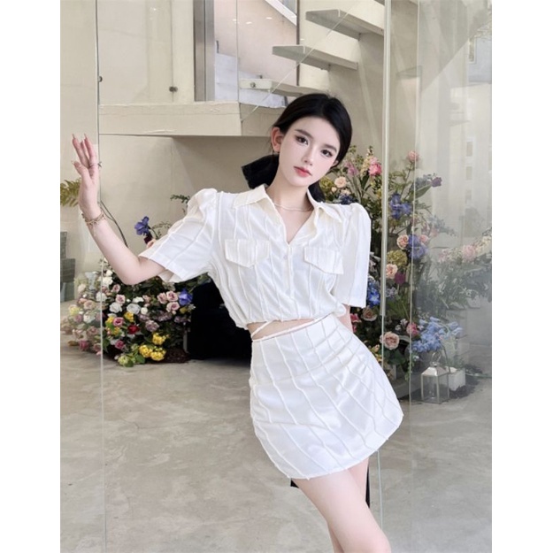 Order 2 tuần set váy sơmi