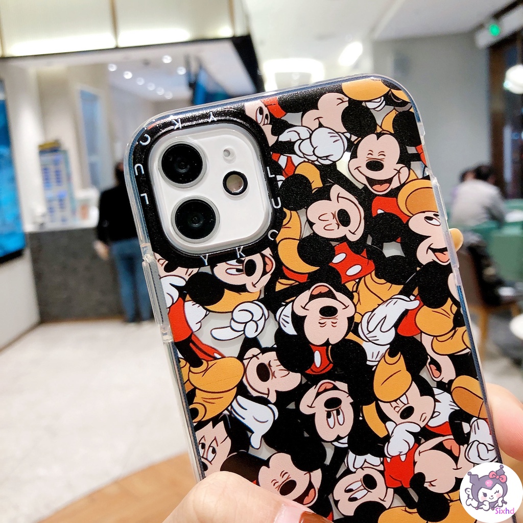 Ốp Điện Thoại Trong Suốt In Hình Chuột Mickey / Minnie Xinh Xắn Cho Iphone 12 11 Pro Max Xs Max Xr 6s 8 7 Plus