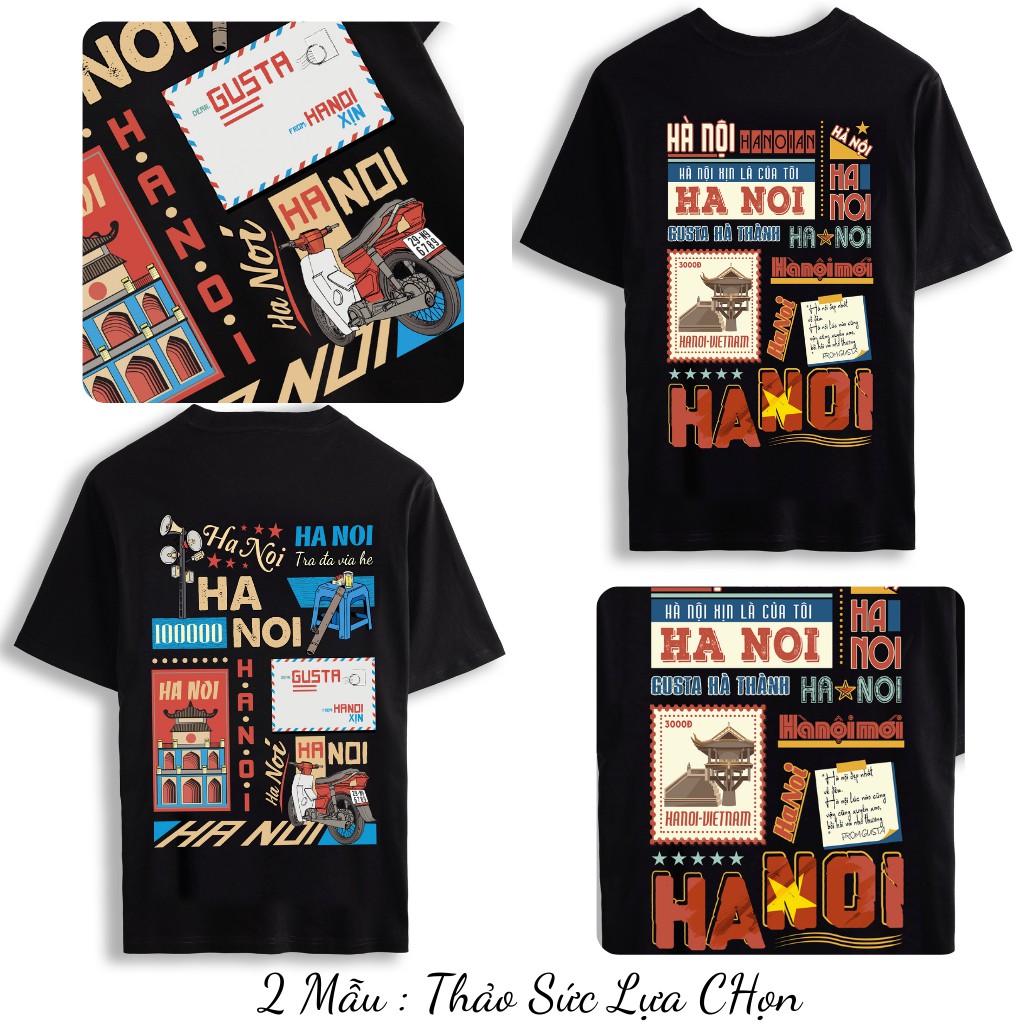 Áo Thun Nam Nữ Hà Nội Trà Đá Vỉa Hè Gusta Dáng Vừa Siêu Mát Hàng Cao Cấp-TGS01 | BigBuy360 - bigbuy360.vn