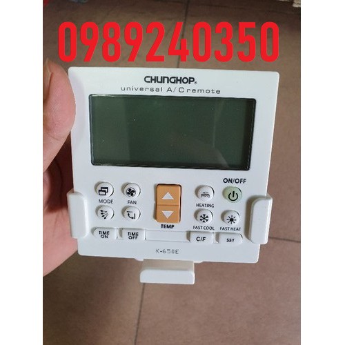 Điều khiển điều hòa âm trần đa năng gắn tường