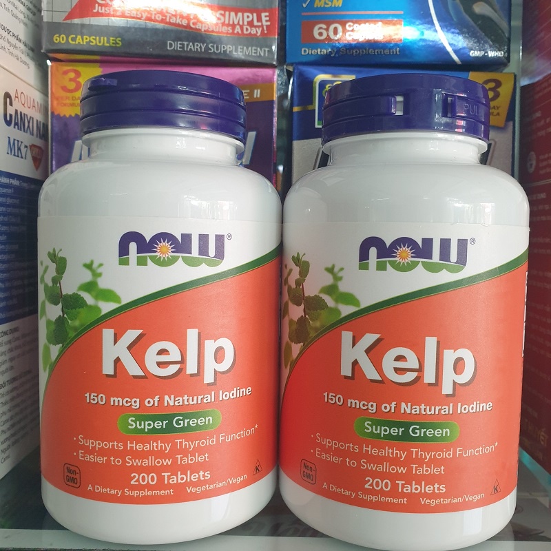 VEGAN - Viên uống hỗ trợ tuyến giáp Kelp 150mcg 200 viên