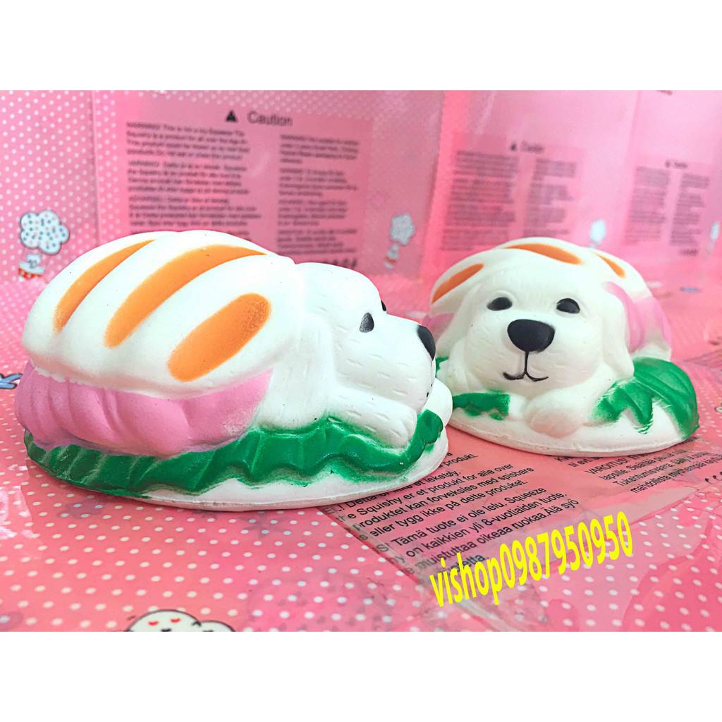 Bán ĐỒ CHƠI SQUISHY BÁNH HUMBERGER CHÚ CÚN mã ERI52 SLINHPI Siêu rẻ