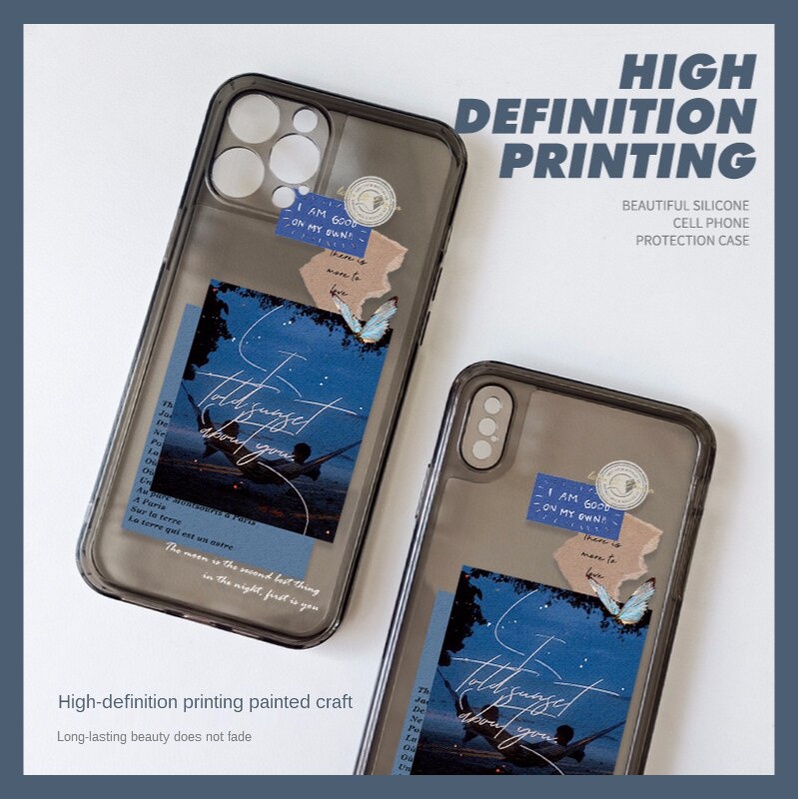 Ốp điện thoại TPU dẻo trong suốt thời trang cho IPHONE XR 6S 8 7 PLUS 11 PRO 12 PRO MAX XS MAX XR