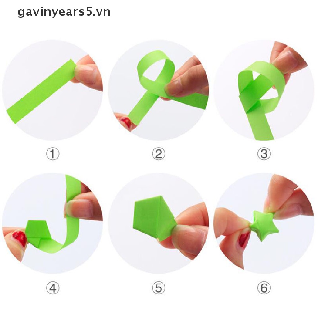 Set 136 giấy gấp sao may mắn hoạ tiết vũ trụ