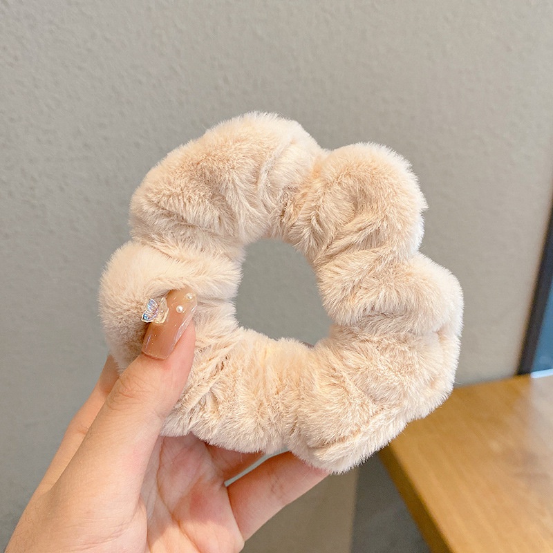 Scrunchies Chun Buộc Tóc Lông Mềm Co Dãn Hàn Quốc